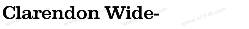 Clarendon Wide字体转换